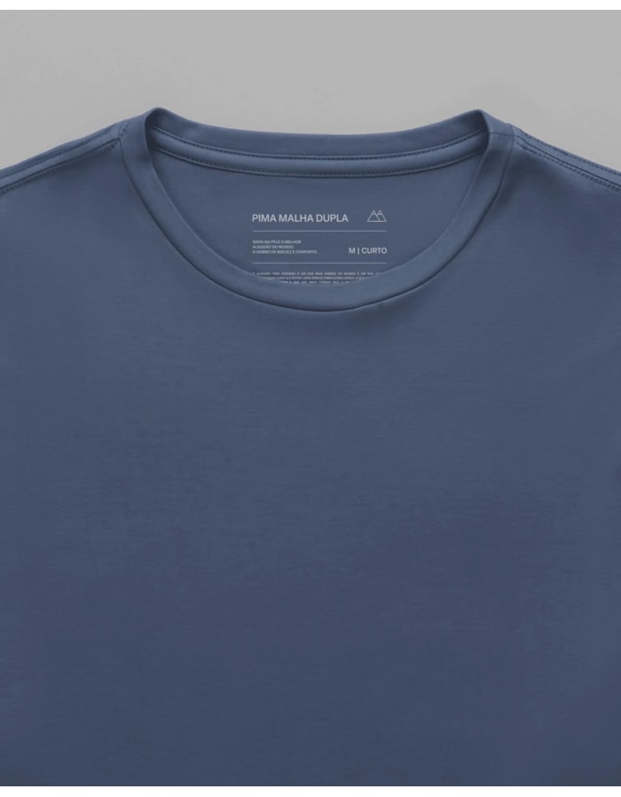 Camiseta Malha Dupla Pima