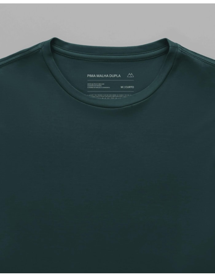 Camiseta Malha Dupla Pima