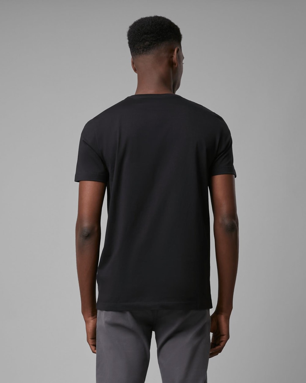 Camiseta Malha Dupla Pima Gola V