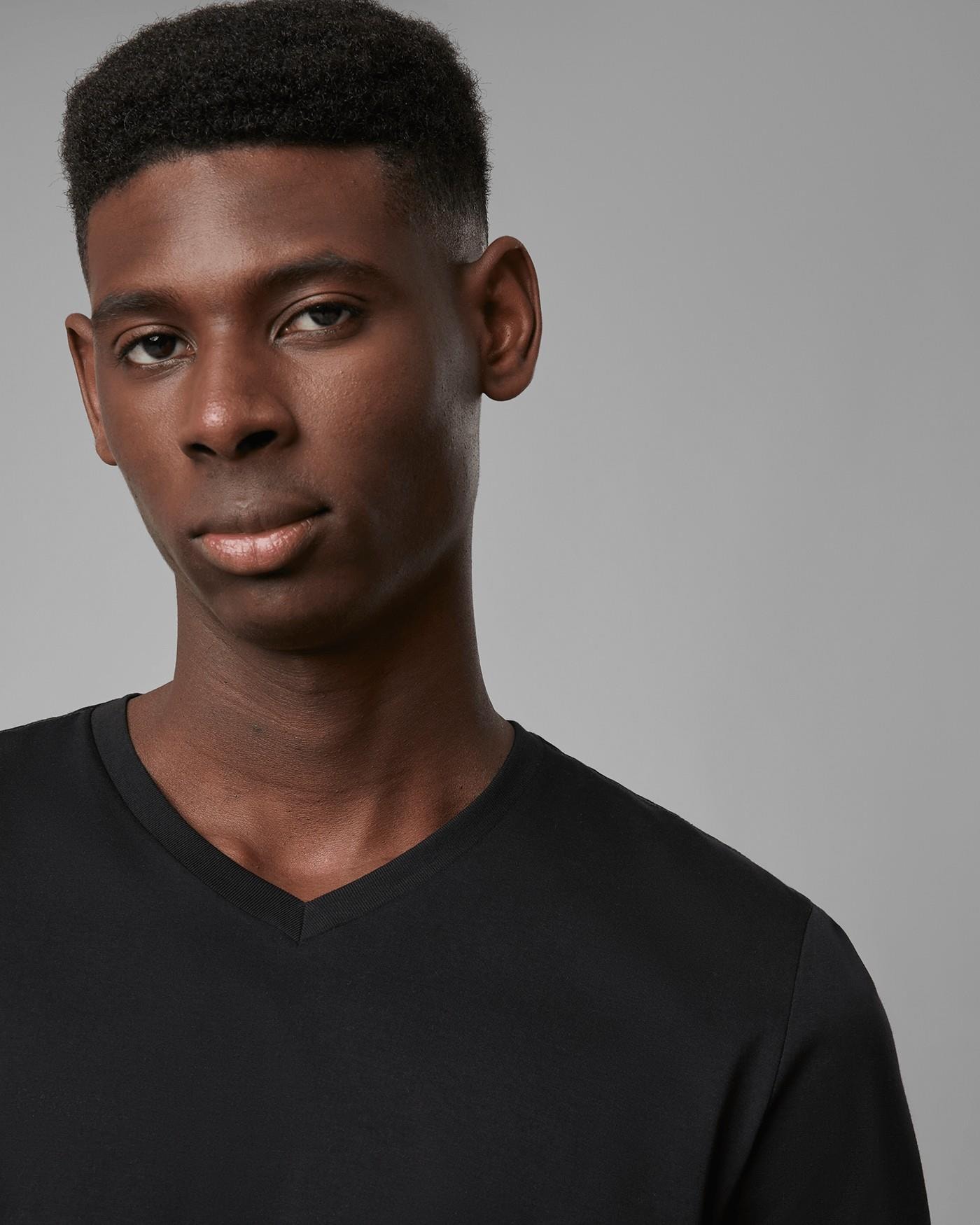 Camiseta Malha Dupla Pima Gola v