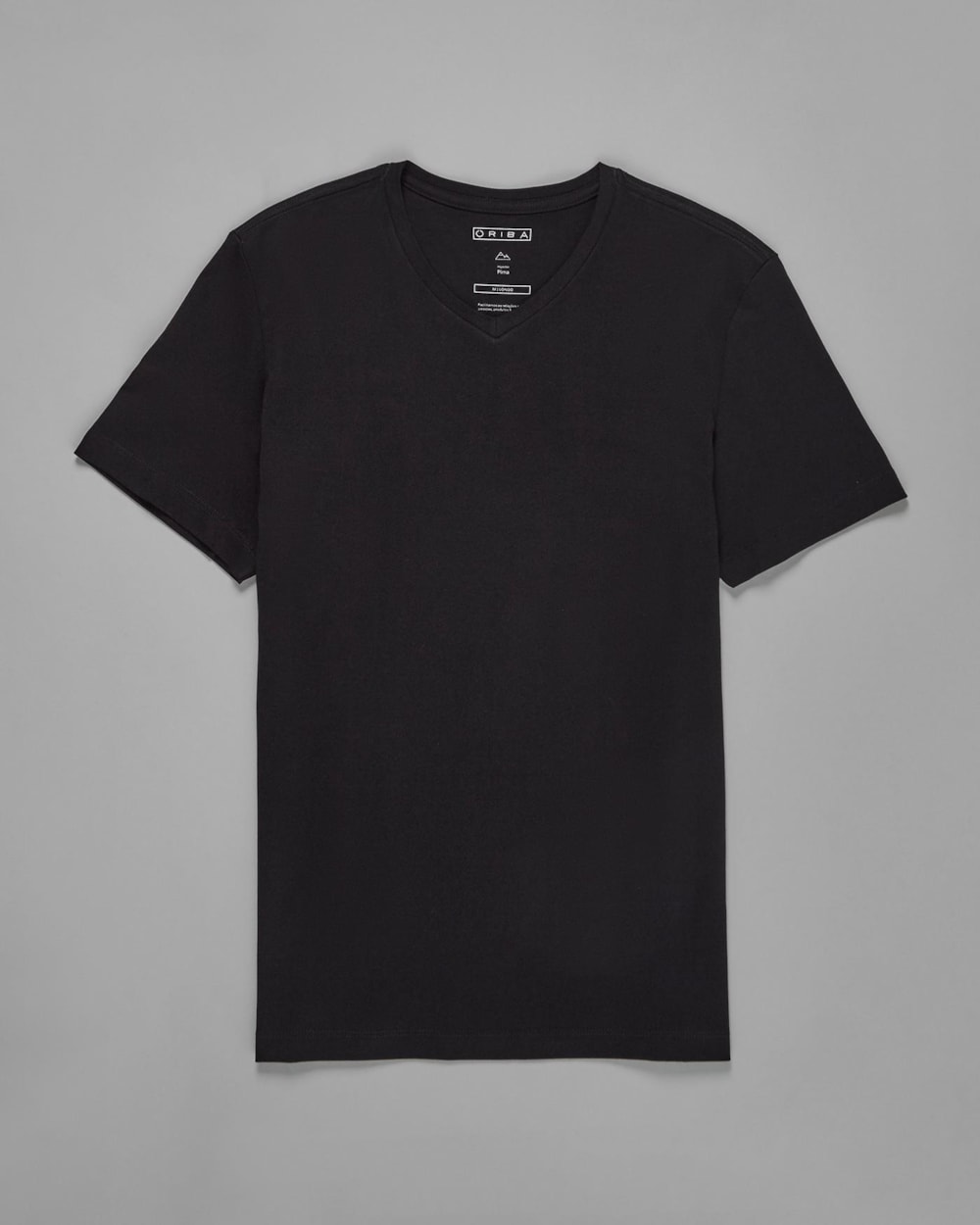 Camiseta Malha Dupla Pima Gola V