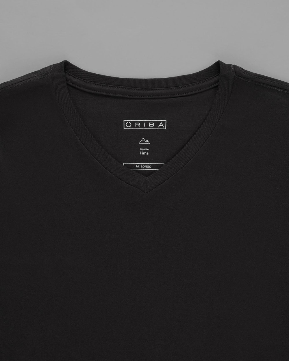 Camiseta Malha Dupla Pima Gola V