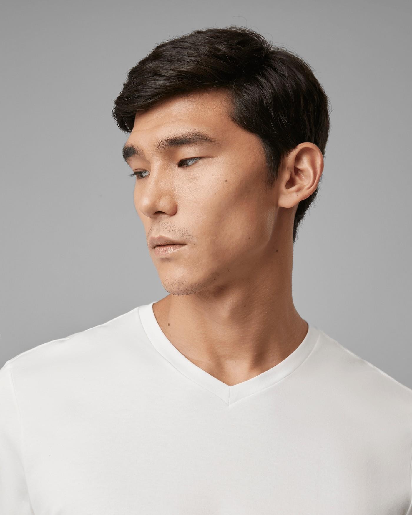 Camiseta Malha Dupla Pima Gola v