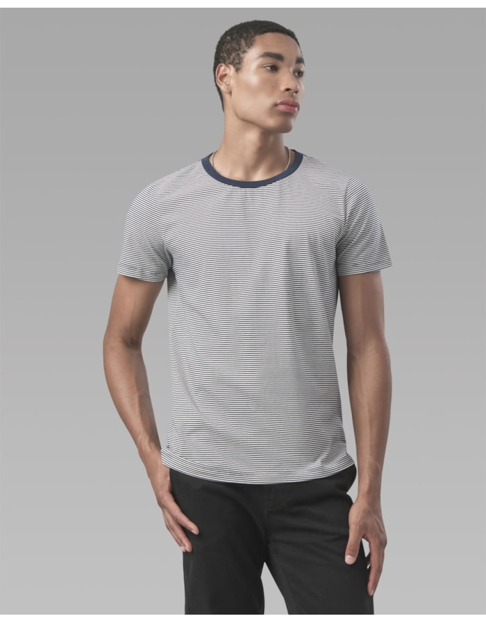 Camiseta orgânica mini azul marinho-azul-longo-gg