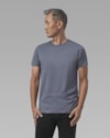 Camiseta pima azul médio-azul-longo-gg