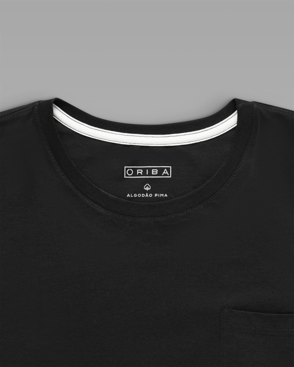 Camiseta Pima com Bolso