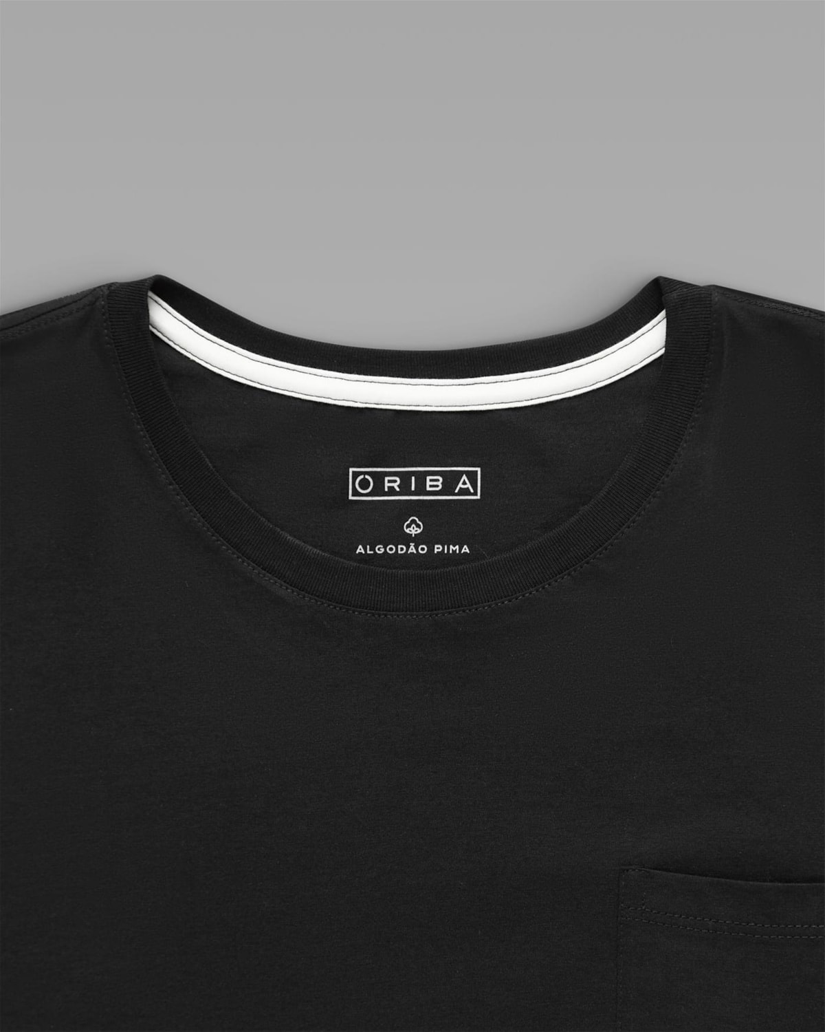 Camiseta Pima com Bolso