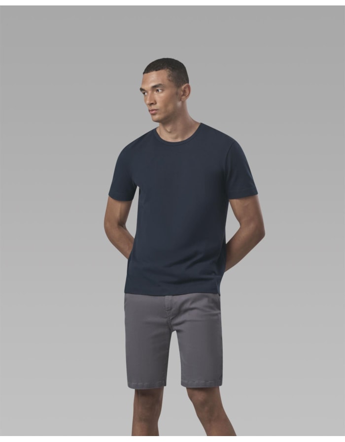 Camiseta pima piquet-azul-longo-g