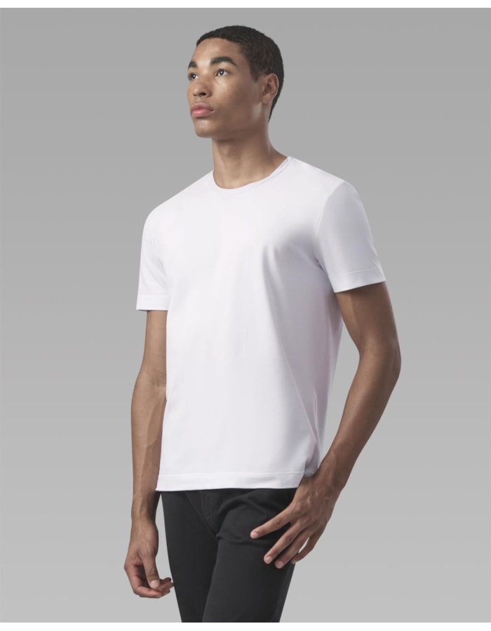 Camiseta pima piquet-branco-curto-m