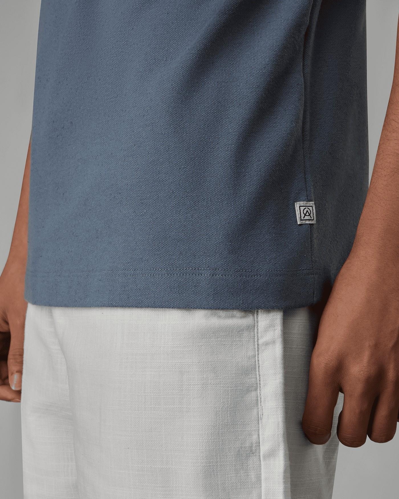 Camiseta Piquet Algodão e Linho