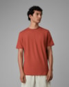 Camiseta piquet algodão e linho-cobre-curto-p