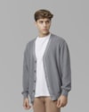Cardigan canelado de algodão-cinza-ggg