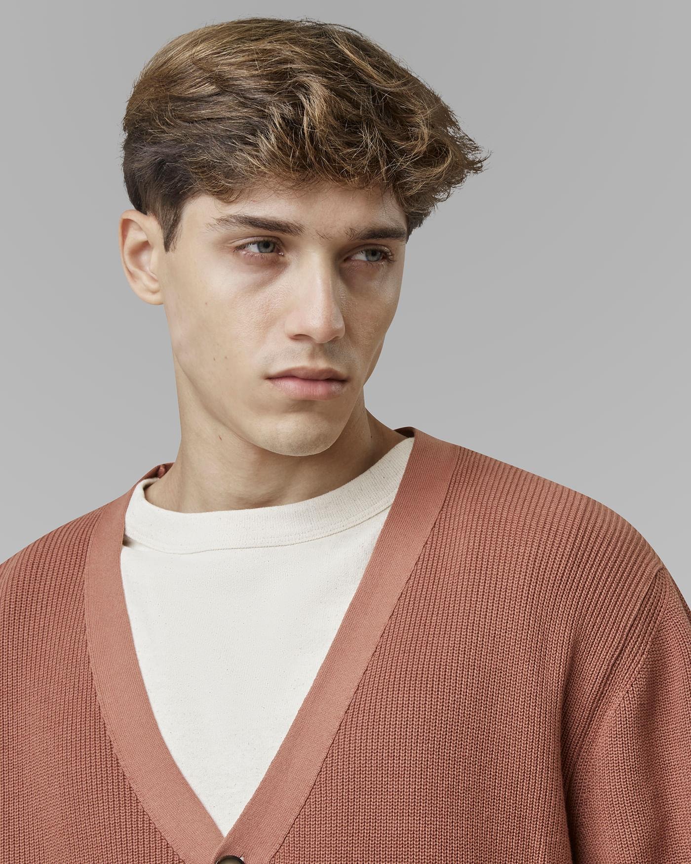 Cardigan Canelado de Algodão - Frete Rápido e Garantia de Qualidade!