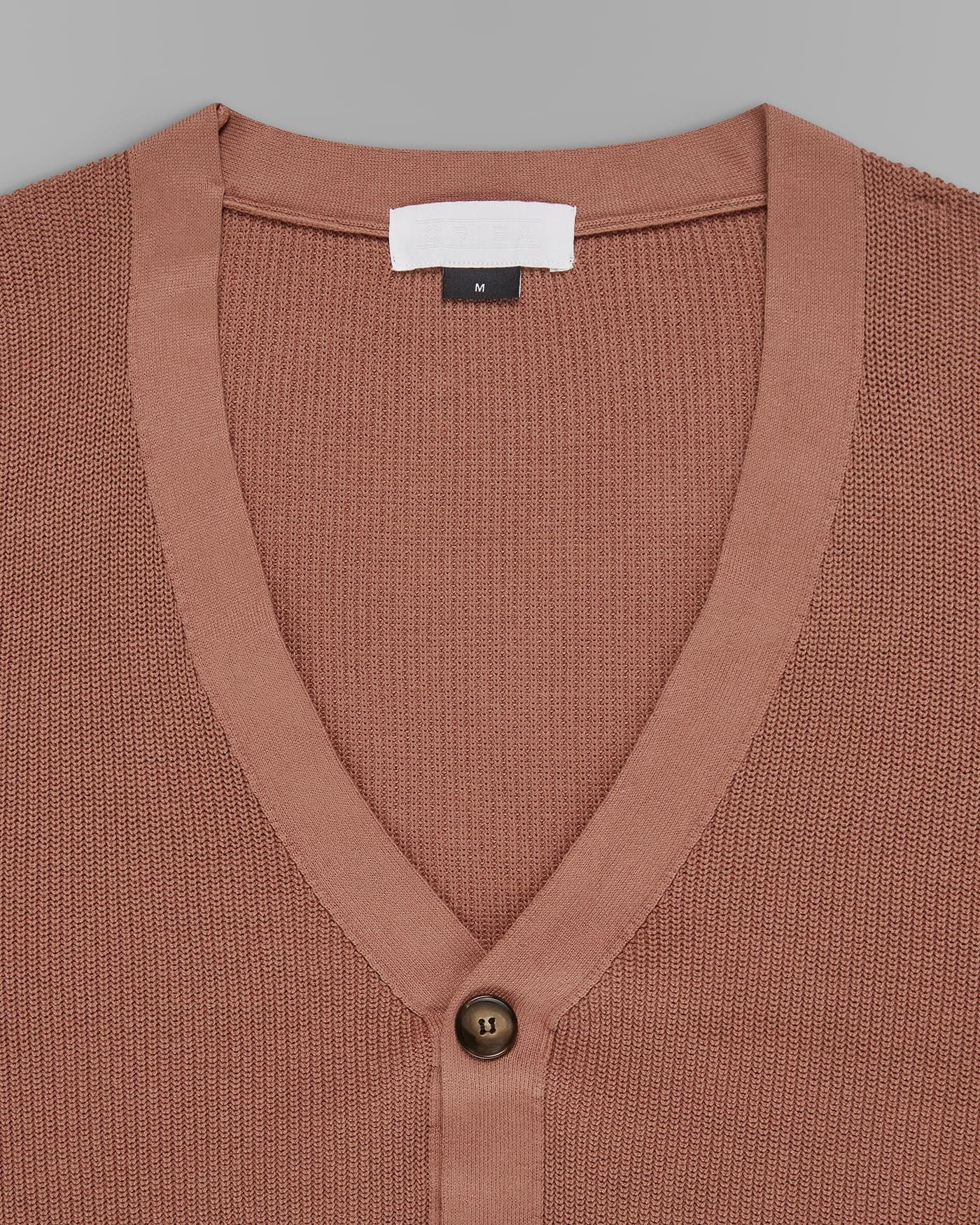 Cardigan Canelado de Algodão - Frete Rápido e Garantia de Qualidade!