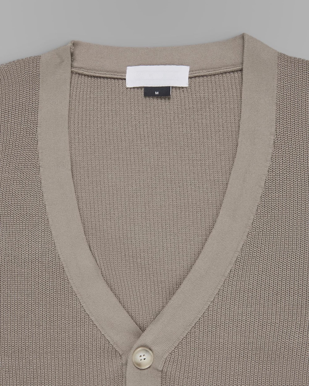 Cardigan Canelado de Algodão