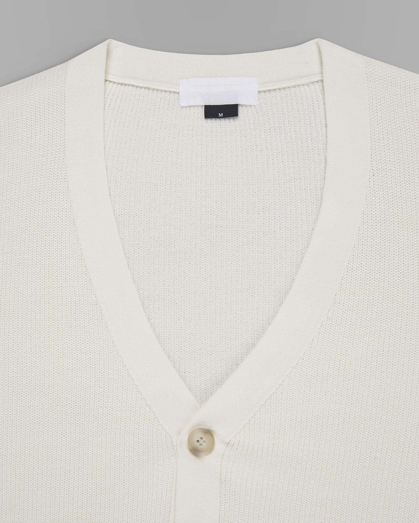 Cardigan Canelado de Algodão - Frete Rápido e Garantia de Qualidade!