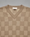 Colete Tricot Quadriculado Texturizado