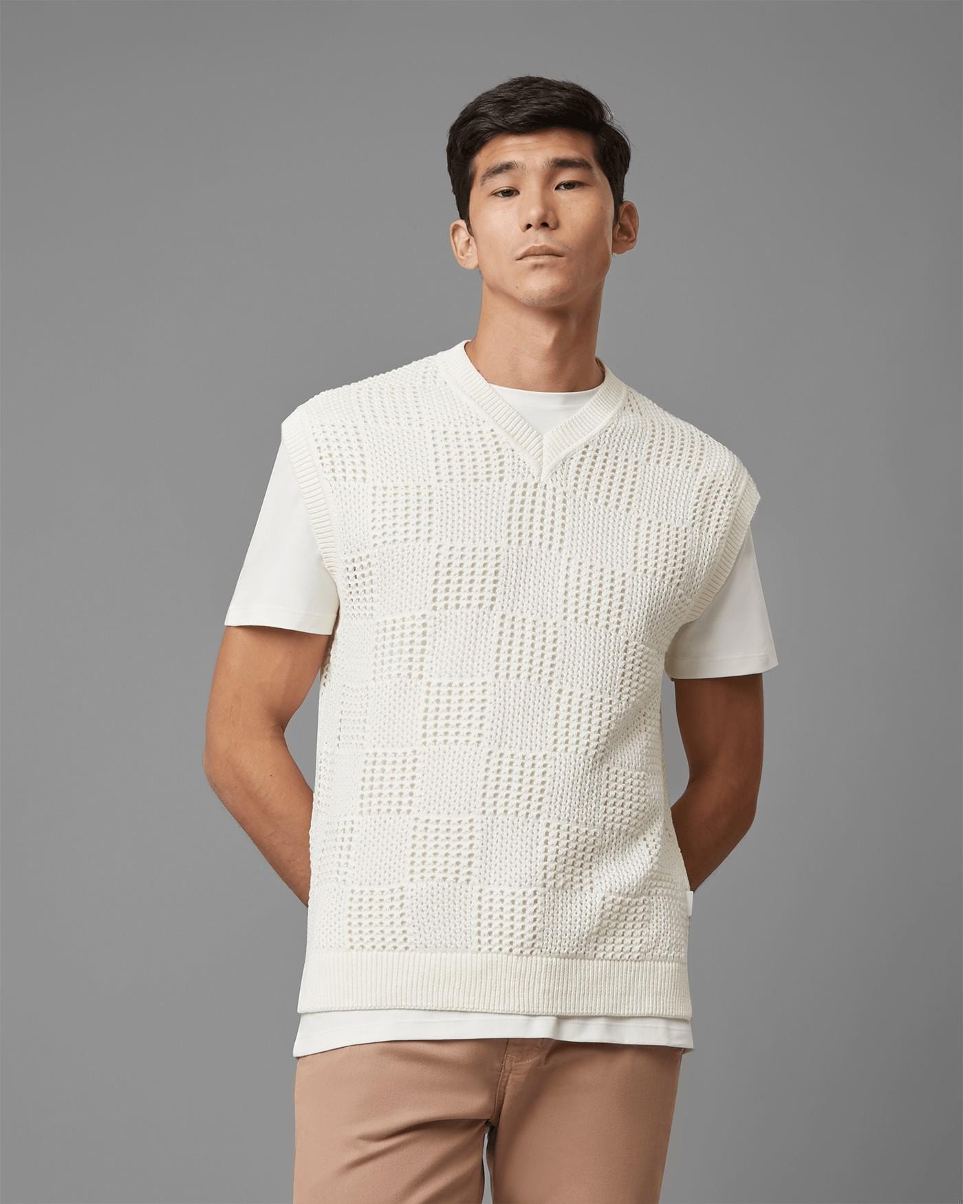 Colete Tricot Xadrez Ltda