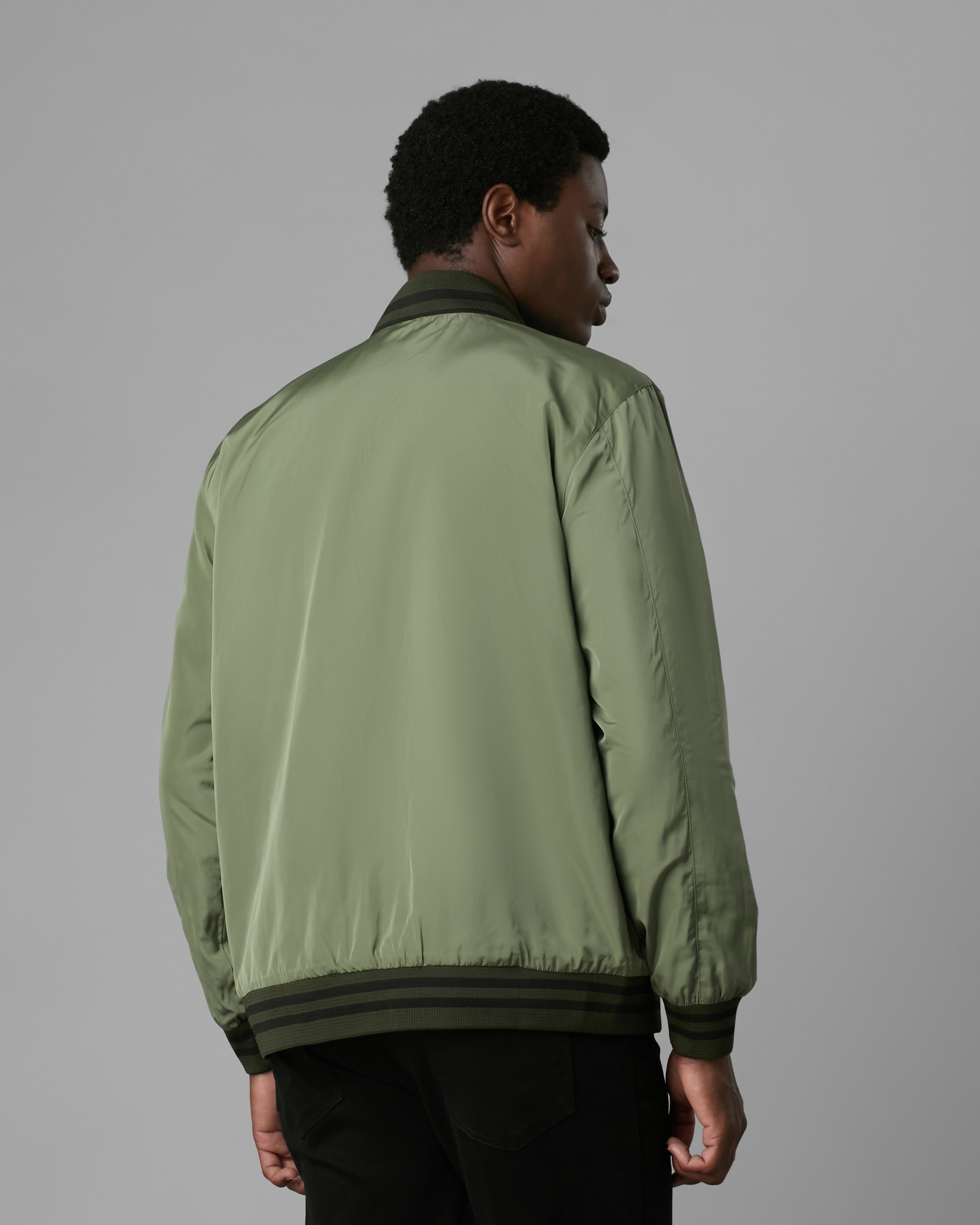 Jaqueta Bomber Dupla Face Preto