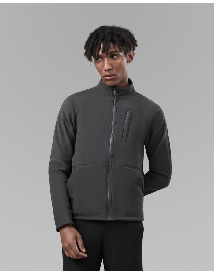 Jaqueta fleece repet-cinza-p