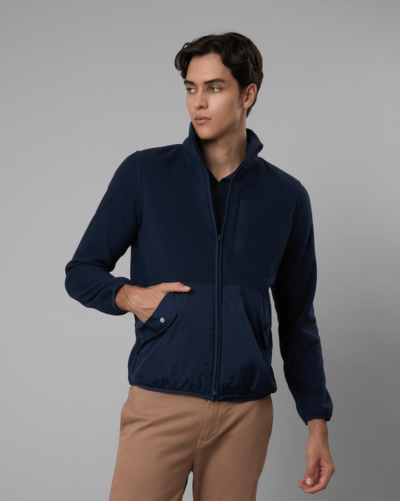 Jaqueta Fleece Repet Com Zíper