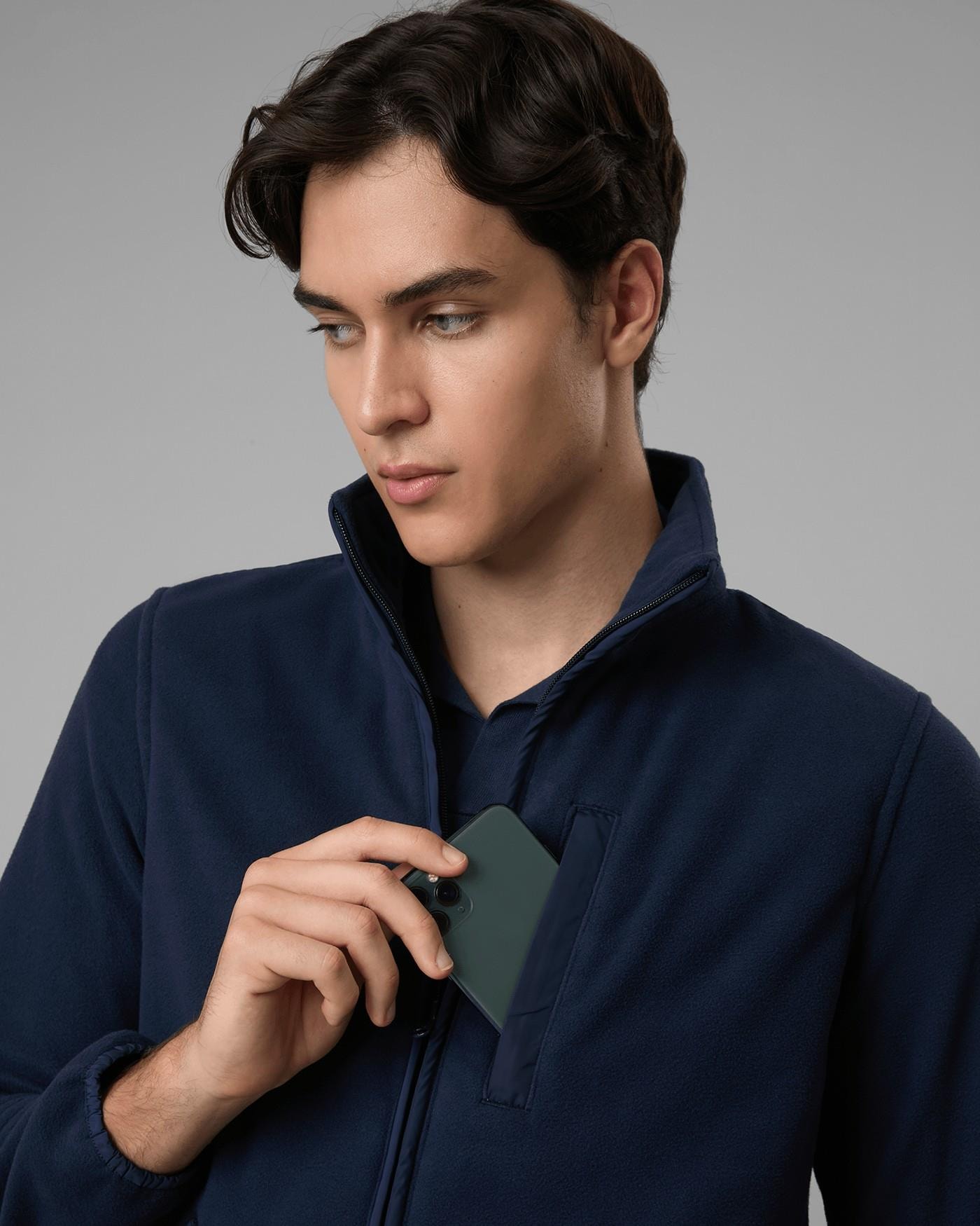 Jaqueta Fleece Repet Com Zíper