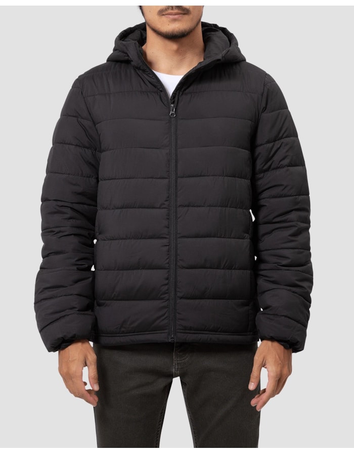 Jaqueta puffer repet com capuz-preto-p