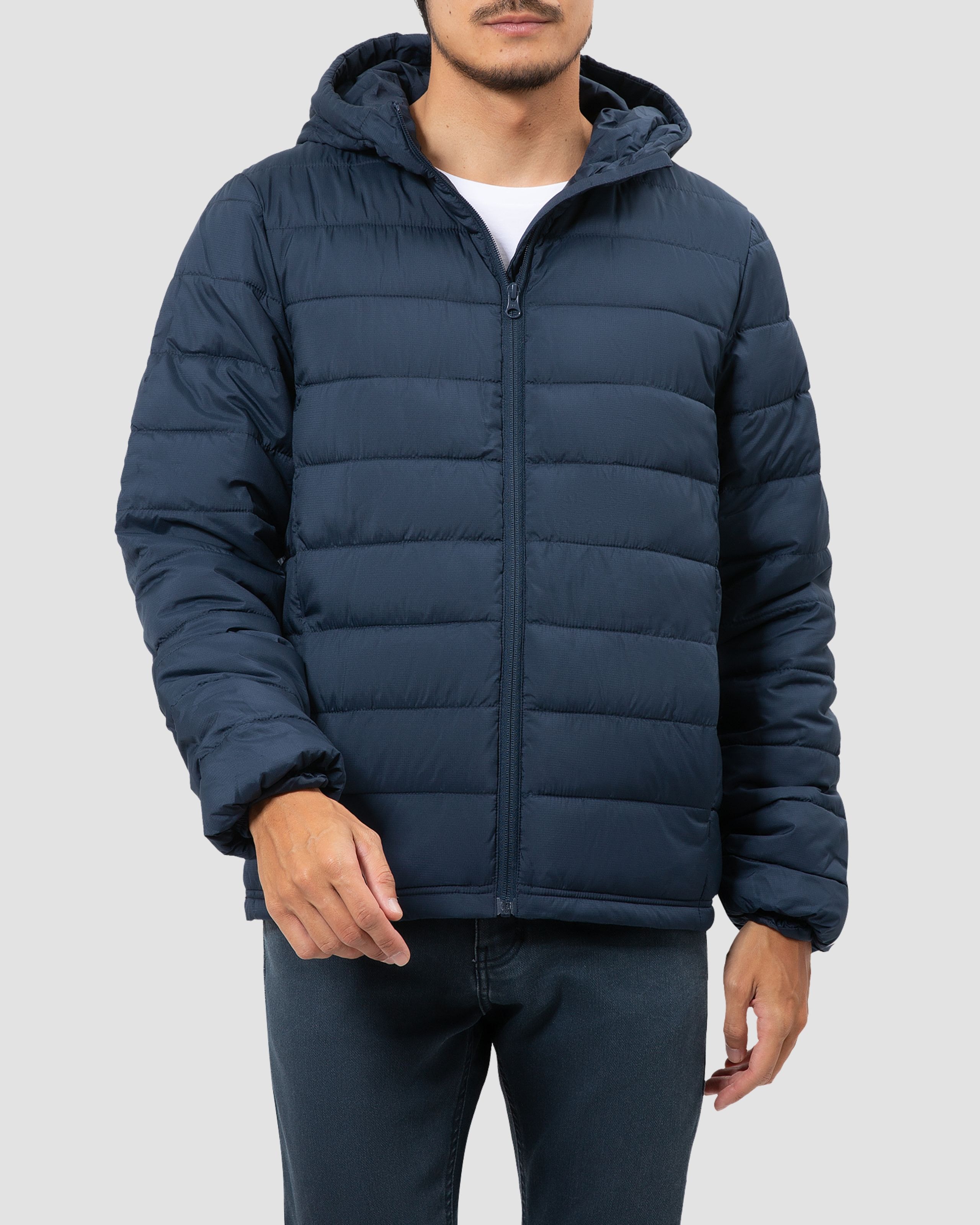 Jaqueta Puffer Repet com Capuz