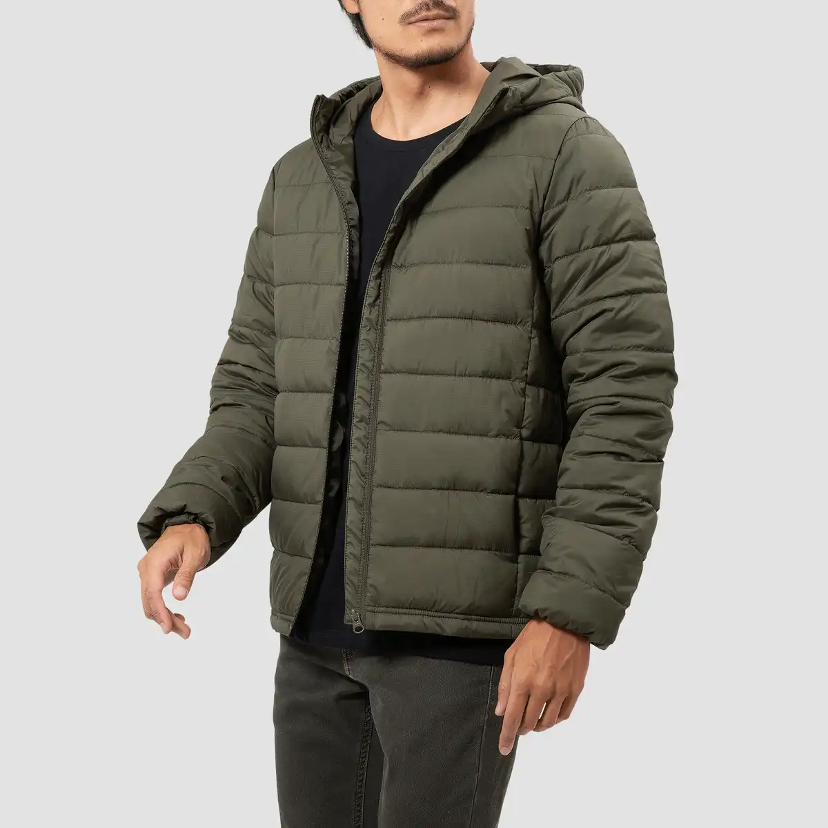 Jaqueta Puffer Repet Com Capuz