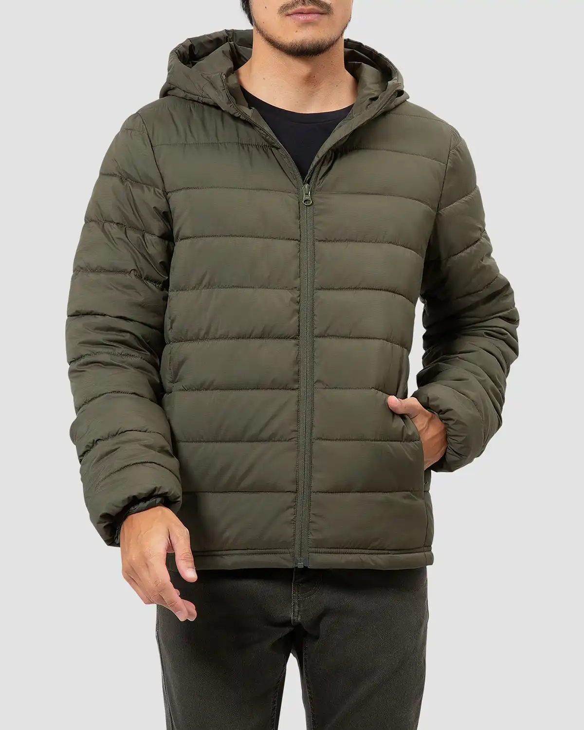 Jaqueta Puffer Repet Com Capuz