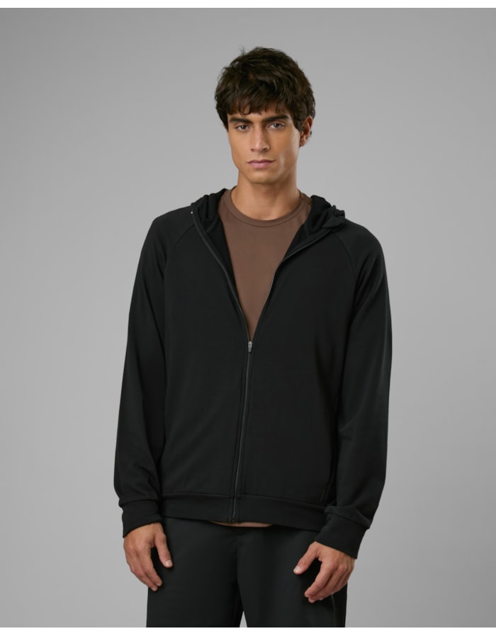 Jaqueta térmica ultraleve com capuz-preto-g