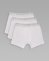 Kit cuecas tech boxer longo-branco-p