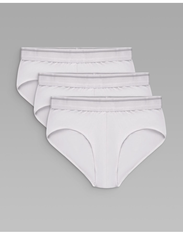 Kit cuecas tech slip-branco-p