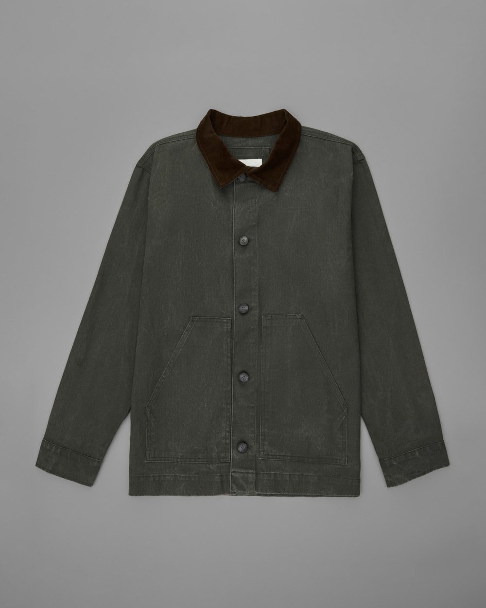 Overshirt com Gola Veludo Cotelê