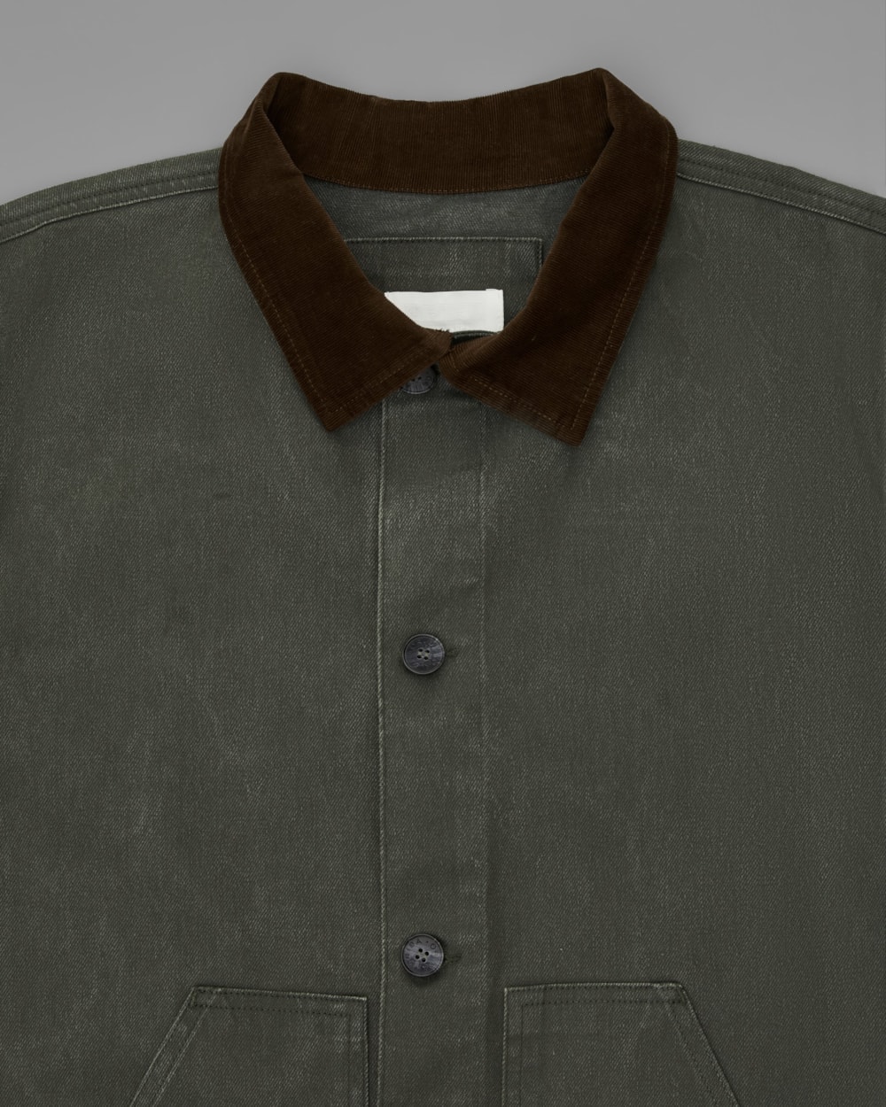 Overshirt com Gola Veludo Cotelê