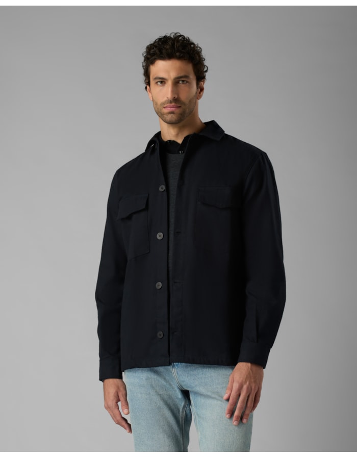 Overshirt flanela leve-preto-g