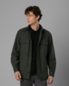 Overshirt flanela leve-verde-m