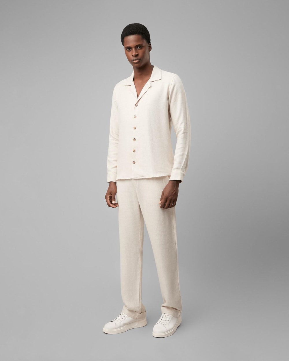 Overshirt Linho e Modal Xadrez