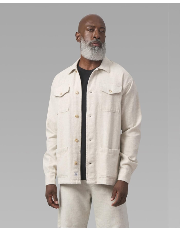 Overshirt modal e linho-bege-gg