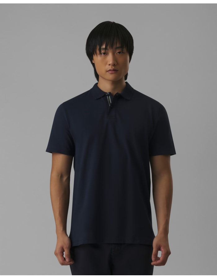 Polo esporte crepe-azul-g