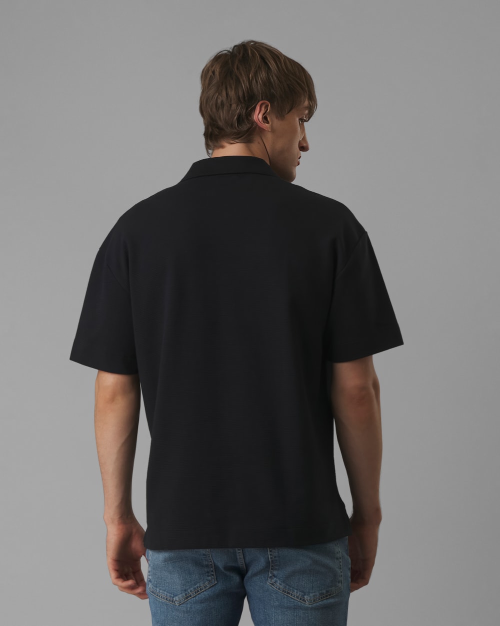 Polo Oversized Malha Dupla Cotelê