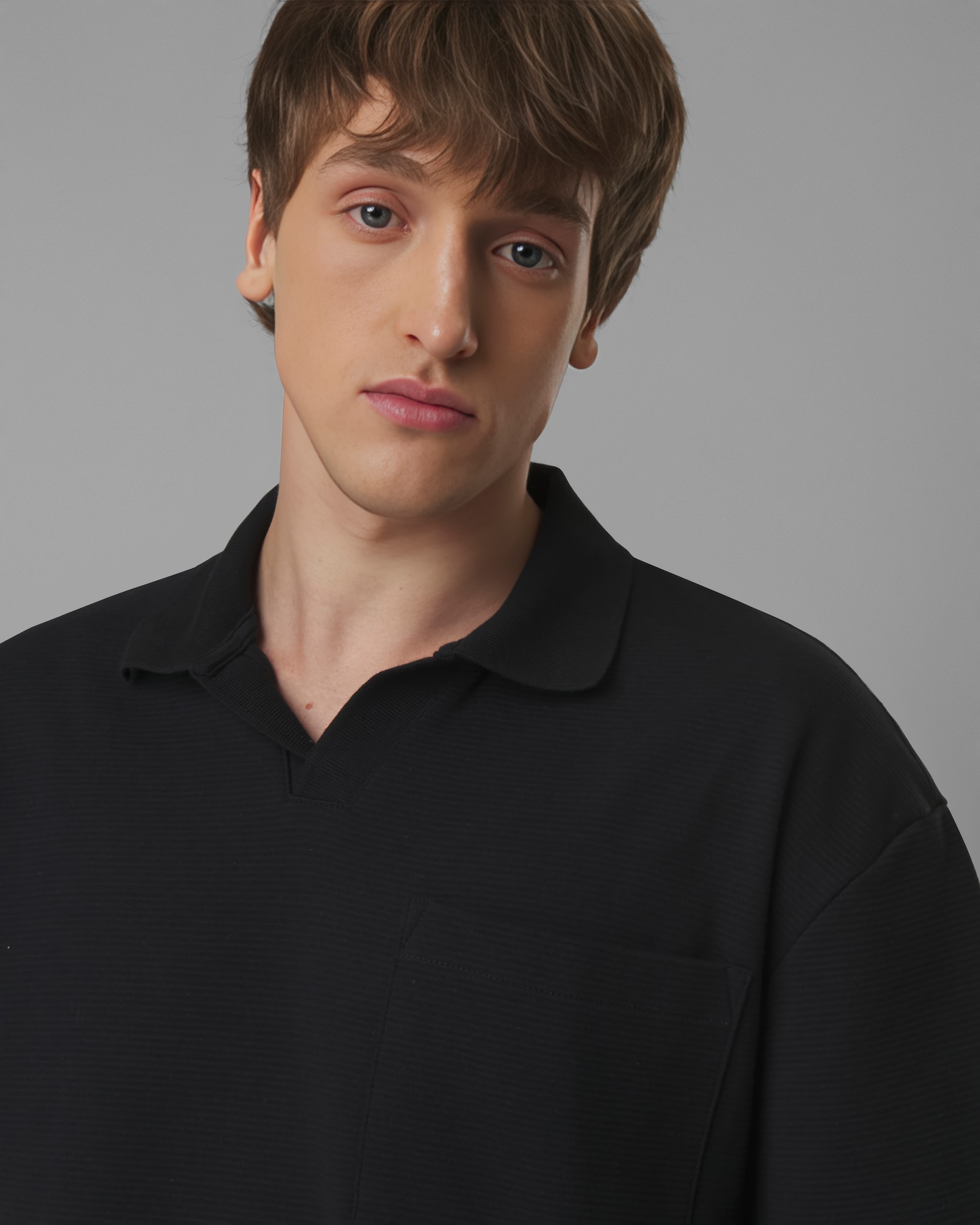 Polo Oversized Malha Dupla Cotelê