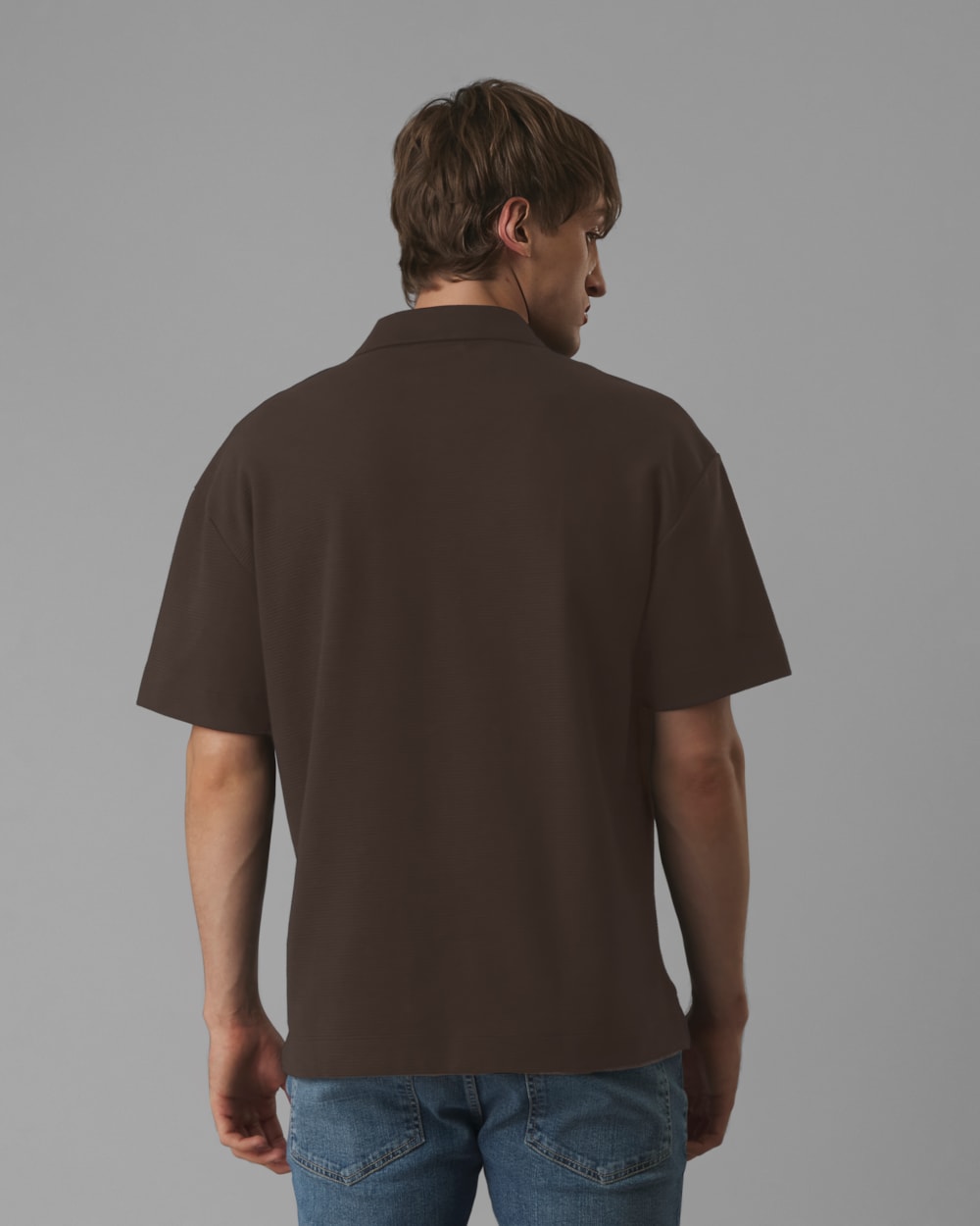 Polo Oversized Malha Dupla Cotelê