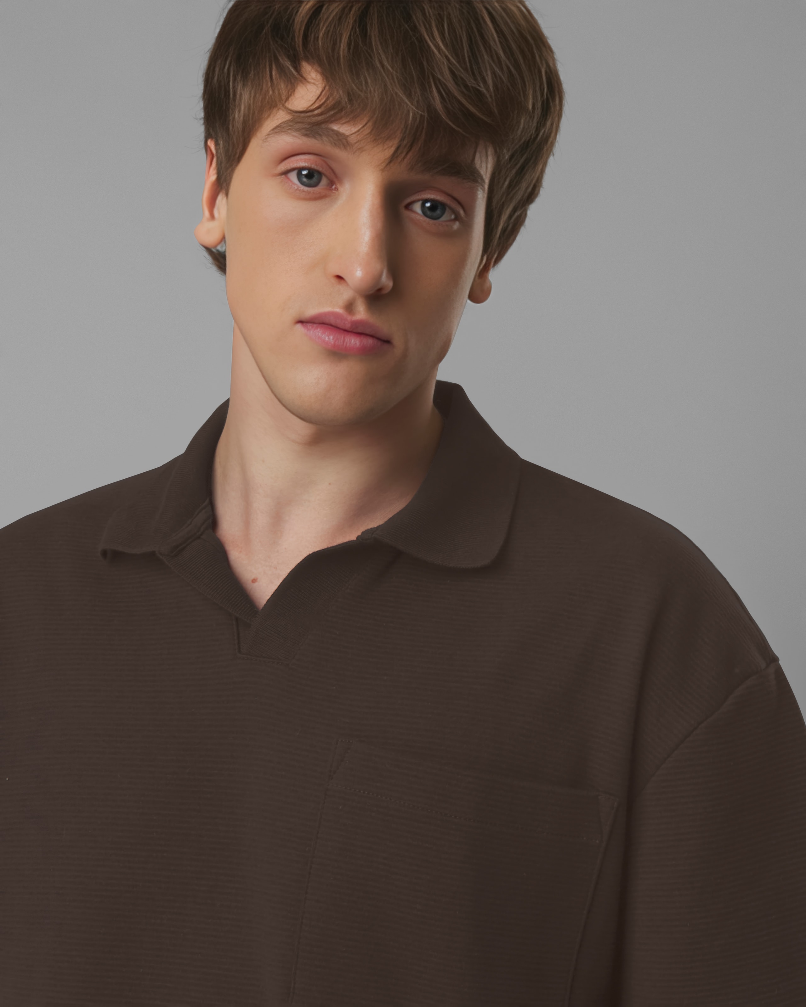 Polo Oversized Malha Dupla Cotelê