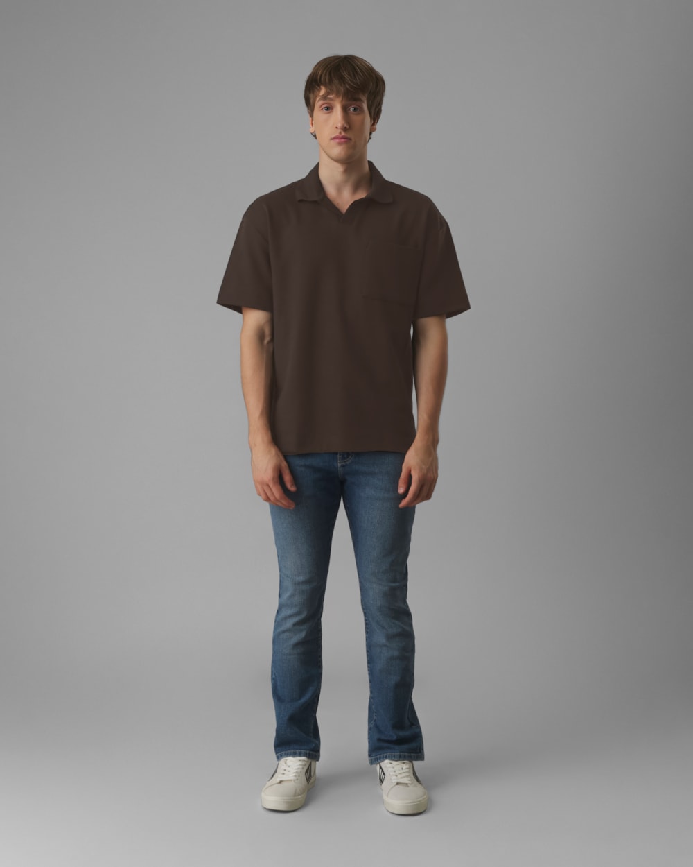 Polo Oversized Malha Dupla Cotelê