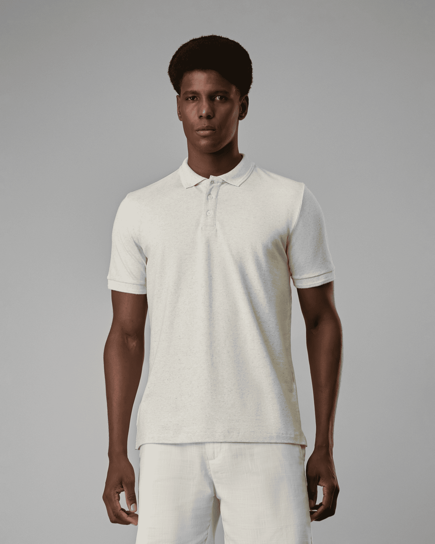 Polo Piquet Algodão e Linho