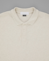 Polo piquet algodão e linho-bege-curto-g