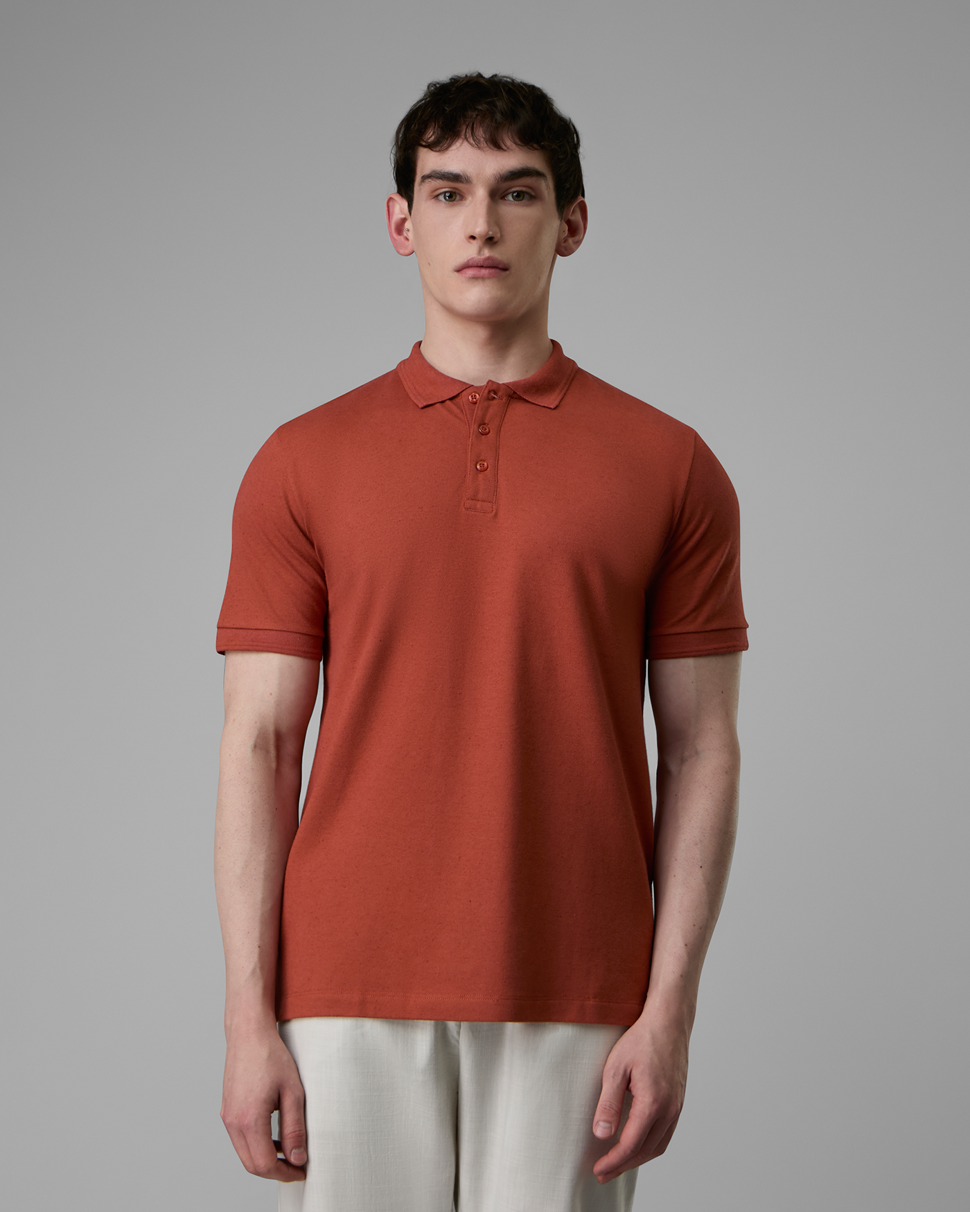 Polo Piquet Algodão e Linho