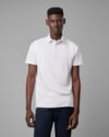 Polo piquet pima-branco-longo-p