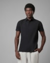 Polo piquet pima-preto-longo-m